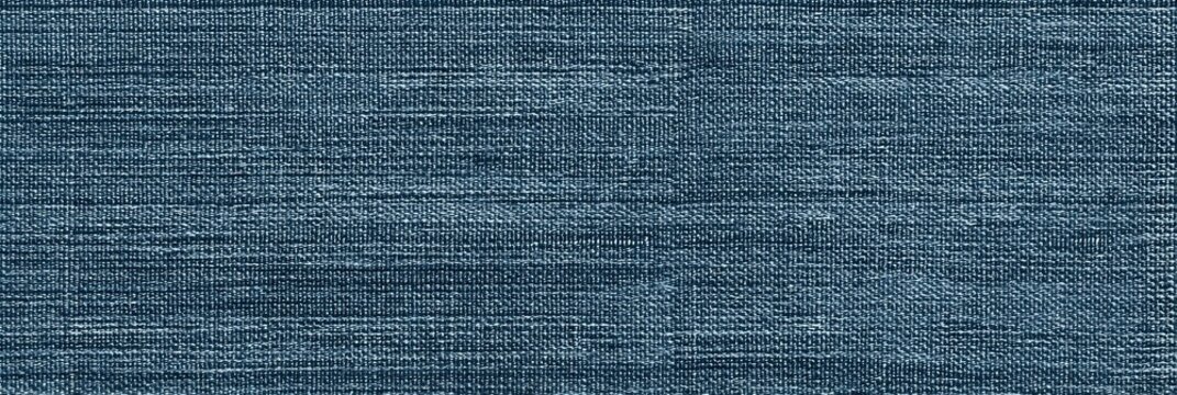 This image features a detailed texture of dusty blue silk fabric with a prominent horizontal grain. The woven material displays a subtle slub pattern, perfect for a textile background.