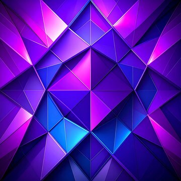 Abstract Geometric Design with Vibrant Purple and Blue Hues.
