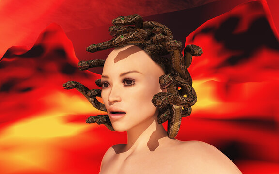 Medusa, ber&uuml;hmte Figur der griechischen Mythologie