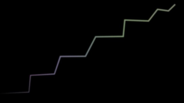 Growing business arrow on black. Profit arow .Business concept, growing chart. Concept of sales symbol icon with arrow moving up. Economic Arrow With Growing Trend,4k video. arrow animation, 4k