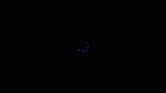 loading and buffering icon animation-looped 4k video black background