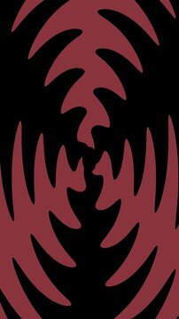 Black Red Radial Burst Motion intense social media 4K loop
