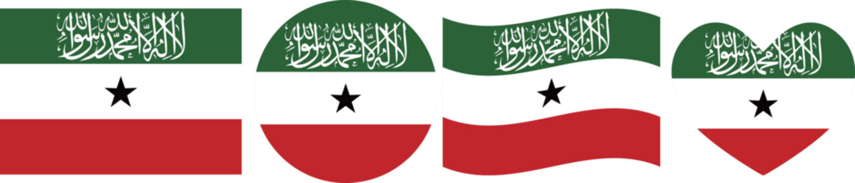 Somaliland flag illustrator country flags symbol National Collection International  Set