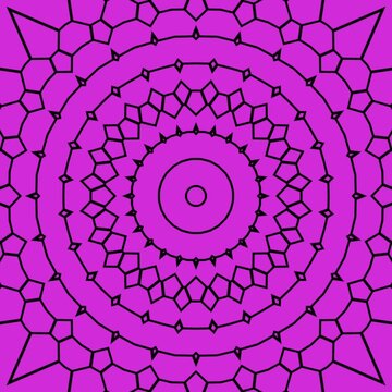Vibrant Magenta Mandala Harmony Event Overlay Loop
