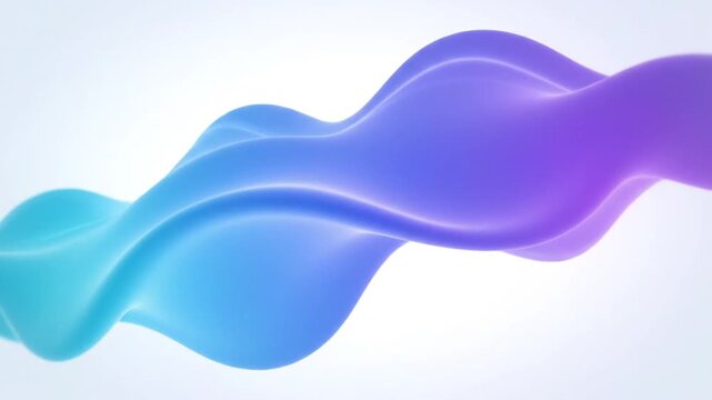 Vibrant wavy abstract design element.