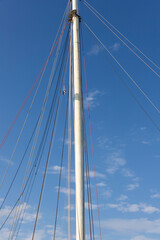 Sailboat mast, nautical and sailing concept. © ArtmediaworX