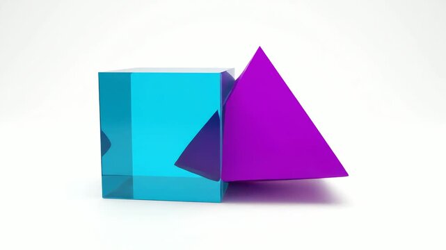 Geometric shapes in vibrant colors.