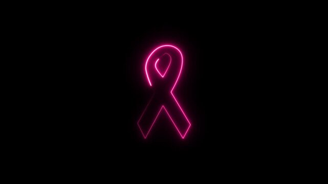 Abstract glowing pink d n a double helix structure on dark background for scientific medical or