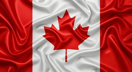 Fototapeta premium waving flag of canada