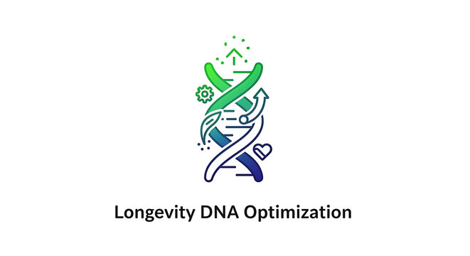 A logo for a company that specializes in DNA optimization for longevity and health