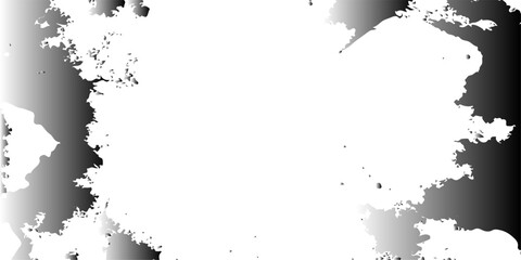 Obraz premium Vintage black ink splash vector illustration featuring an abstract grunge paint texture with a dirty splatter border design on paper background