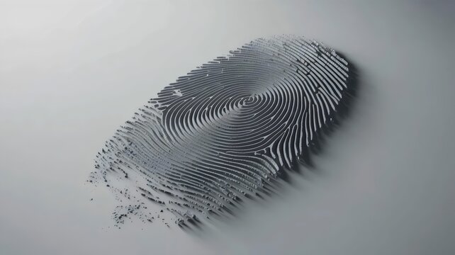 Charcoal gray fingerprint fragmenting into smoke &ndash; Suitable for philosophical essays, human existence concepts, or artistic portraits.