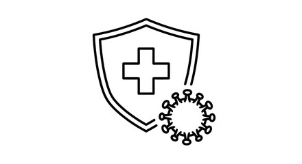 Fototapeta premium Anti drug day shield protecting against substance abuse and addiction a symbol of hope