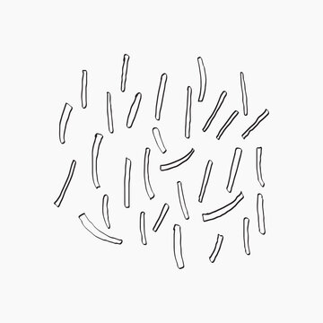 Abstract minimalist black line pattern element vector