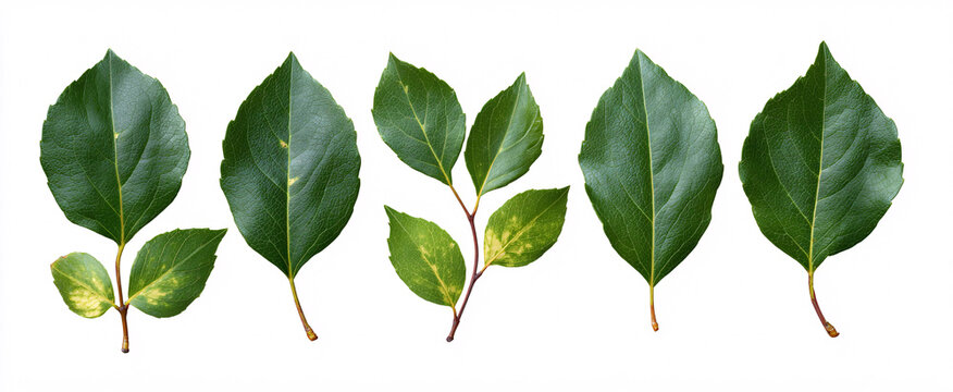 Nyssa sylvatica displayed against a crisp white background for clear visibility.