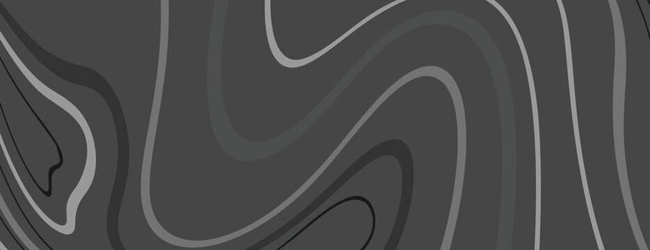 Abstract grayscale wavy pattern background vector