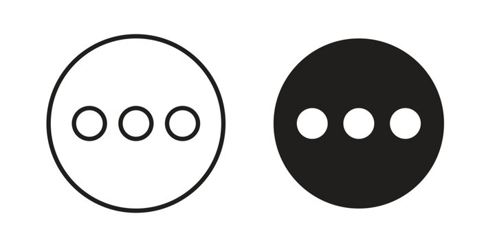 More icon set, collection of icon in editable strokes and flat versions