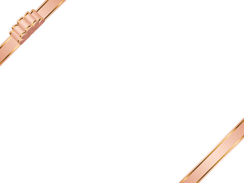 リボン波大、線、斜F、m8桃金