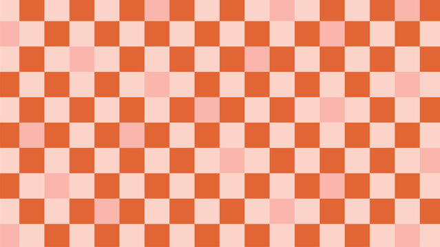 Red pink checkerboard pattern desktop wallpaper vector