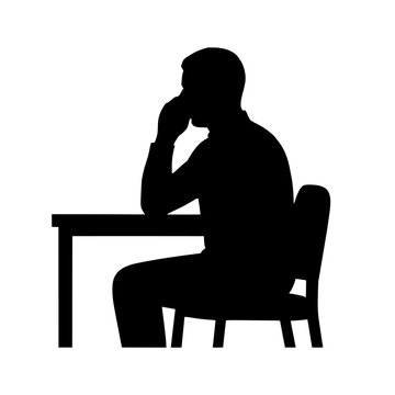 Black rectangular shape on transparent background silhouette