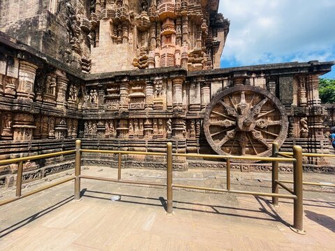 Konark Sun Temple located in Odisha, India