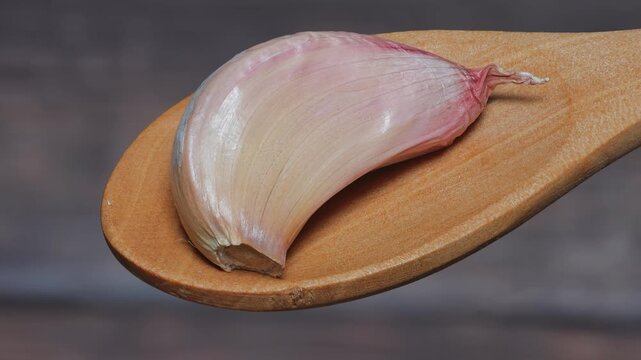garlic on a white background