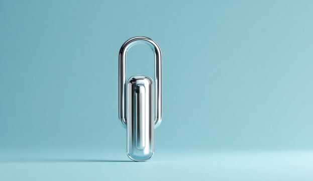 A silver zipper lock with metallic texture and smooth finish