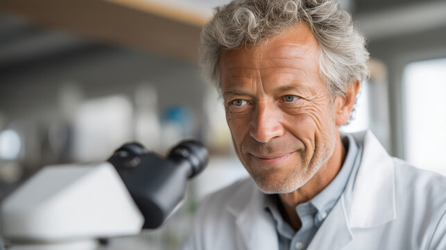 Gerontology researcher comparing epigenetic methylation patterns between centenarian and control tissue samples, biological age versus chronological age data visualization, sunlit university laborat