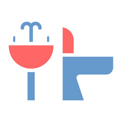 Fototapeta premium Bathroom Cleaner Vector Icon