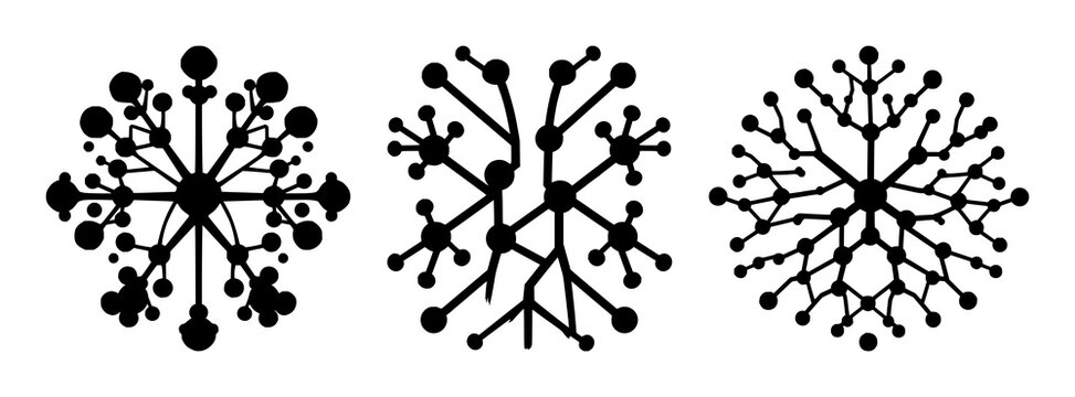 Neural network set with solid black icon on white background featuring branching nodes, digital, connectivity with line art and minimalist