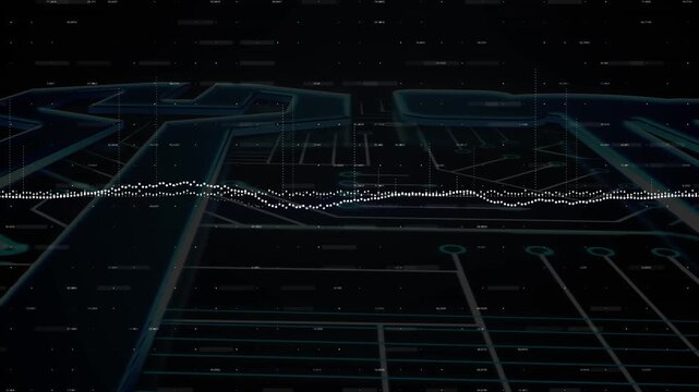 Animation of data processing over tools