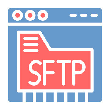 SFTP Secure Vector Icon