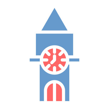 Clock Tower Vector Icon