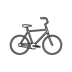 Fototapeta premium A simple line drawing of bicycle.