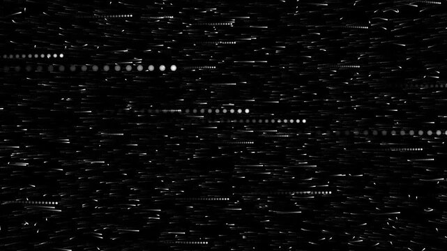 Space warp speed hyperspace journey through starfield, Flying through star fields in deep space. 3D Animation 4K