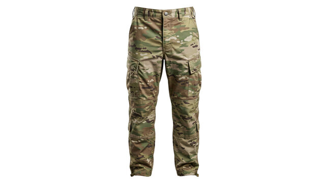 Tactical military camouflage combat trousers with pockets