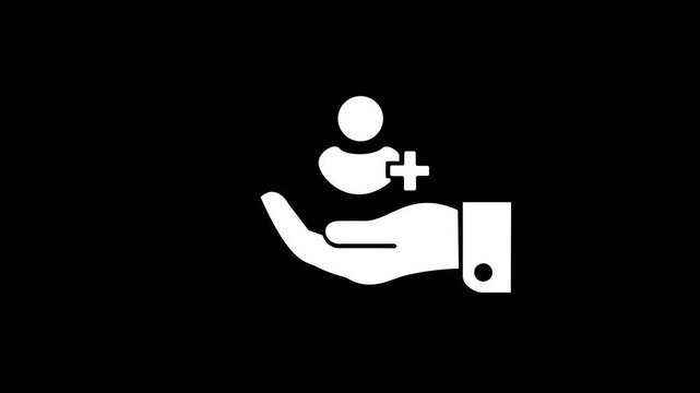 Hand holding health insurance and financial assurance concept with hospital investment as future asset advantage for medical security, growth, and strategic decision planning.