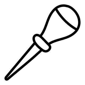 A creative design icon of ice pick
