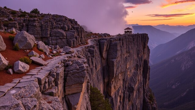 Breathtaking View of Mizithres Cliff and Rock Formation