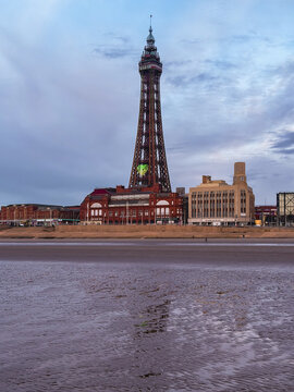 The Blackpool Tower in Blackpool, UK.
