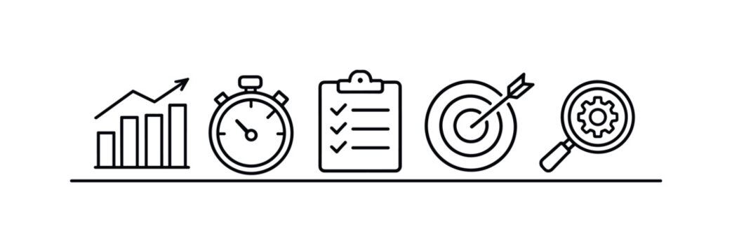 Productivity analytics and performance tracking for measuring efficiency and optimizing daily work output in professional environments, bar chart