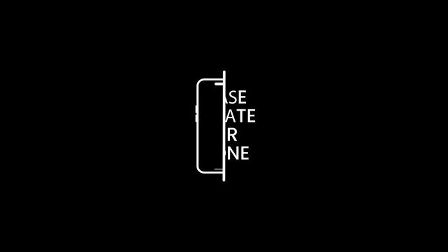 Please Rotate your phone animation video on black Background, Please rotate your phone orientation. Please Rotate Your Phone Screen