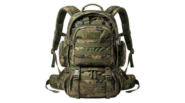 Full multicam military backpack with padded straps