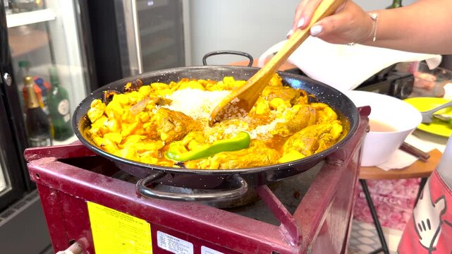 chilean paella seafood rice traditional dish with shellfish flavors recipe