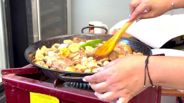 chilean paella seafood rice traditional dish with shellfish flavors recipe