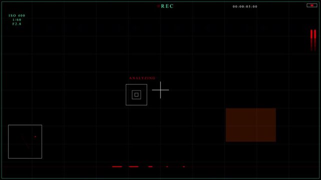 Camera recorder overlay hud retro pixel gaming interface display suitable for old-school game emulation, user interface design, or retro technology themes
