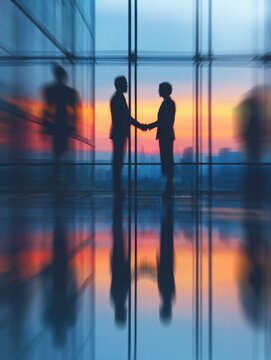 business partnership dissolution meeting with business background