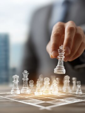 business strategy planning with business background