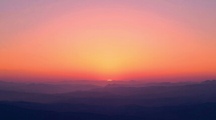 Fototapeta premium Soft Orange Sunset Horizon Sky Background