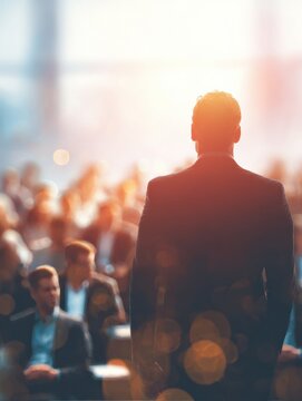 business pitch investor meeting with business background